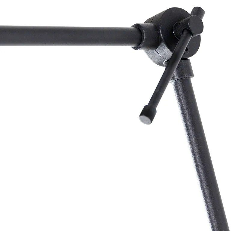 Moderná nástenná lampa čierna nastaviteľná - Blitz