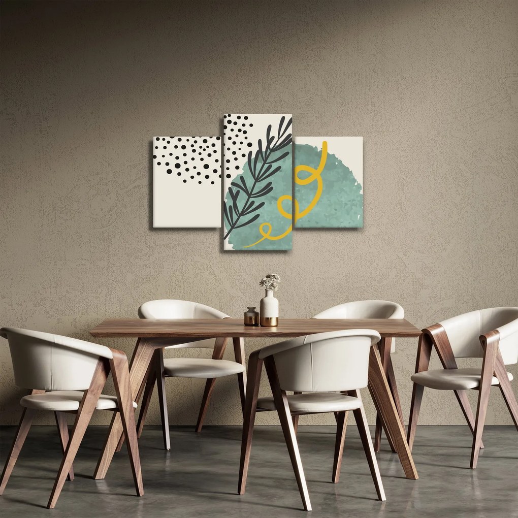 Obraz - Abstraktné listy N⁰1 (90x60 cm)