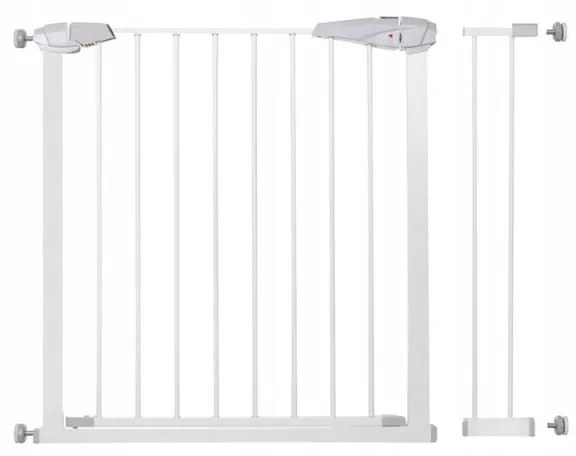 SPRINGOS Detská zábrana nastaviteľná 76-99 cm SPRINGOS BabyLock biela