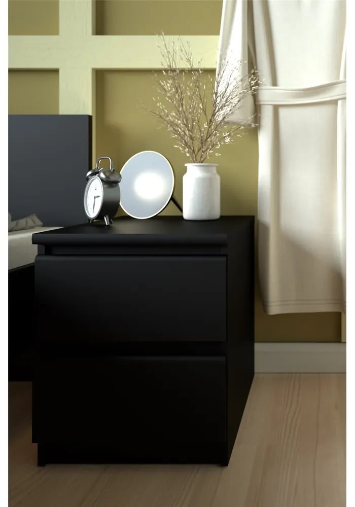 Čierny nočný stolík Naia - Tvilum