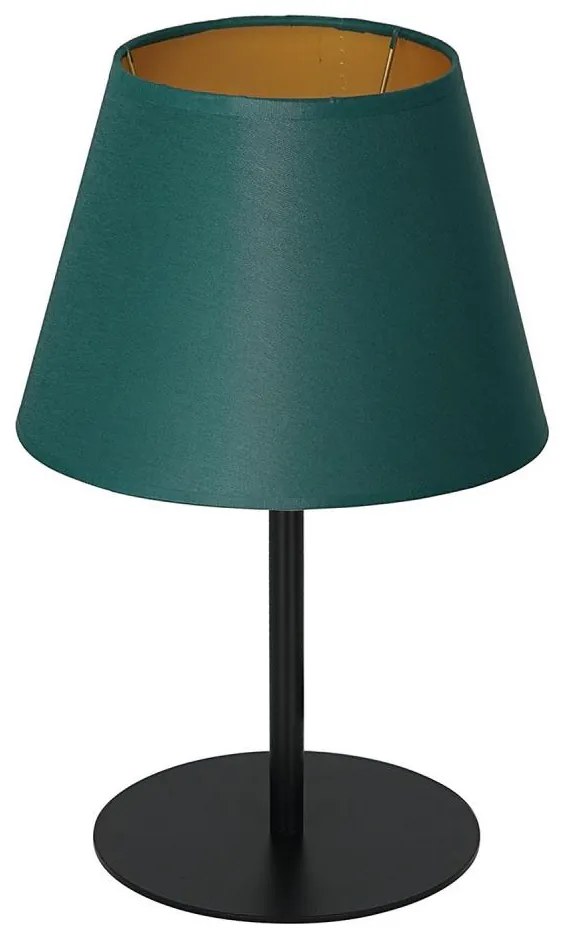 Stolná lampa ARDEN 1xE27/60W/230V pr. 20 cm zelená/zlatá