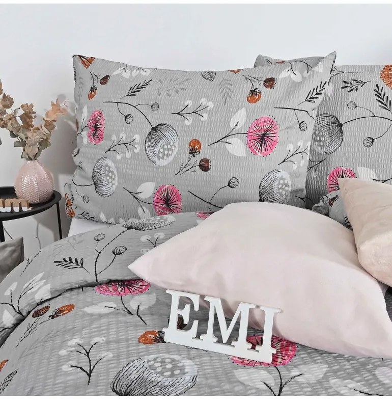 Obliečky krepové Kayla EMI, Štandardný set jednolôžko obsahuje 1x 140x200 + 1x 70x90