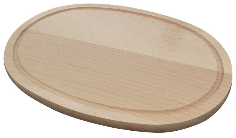 AMADEA Drevená servírovacia doska - podnos ovál, masívne drevo, 30 cm