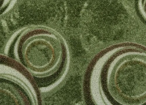 Koberce Breno Metrážny koberec DROPS 24, šíře role 400 cm, zelená, viacfarebná
