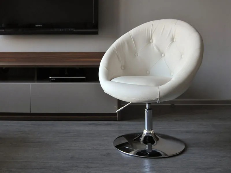 Kreslo Lush 3 (biela + zlatá). Akcia -24%. Vlastná spoľahlivá doprava až k Vám domov. 1110203