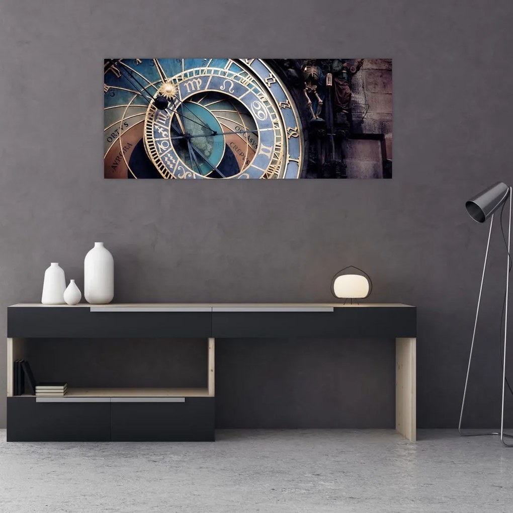 Obraz - Orloj, Praha (120x50 cm)