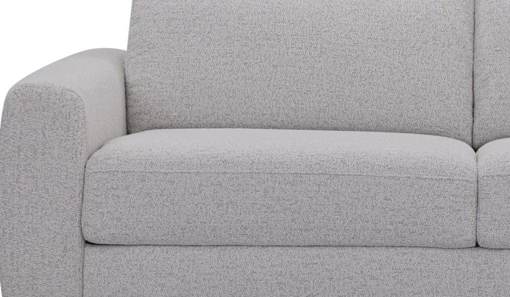 Rozkladacia pohovka na trvalé spanie Georgia, achátovo šedá tkanina