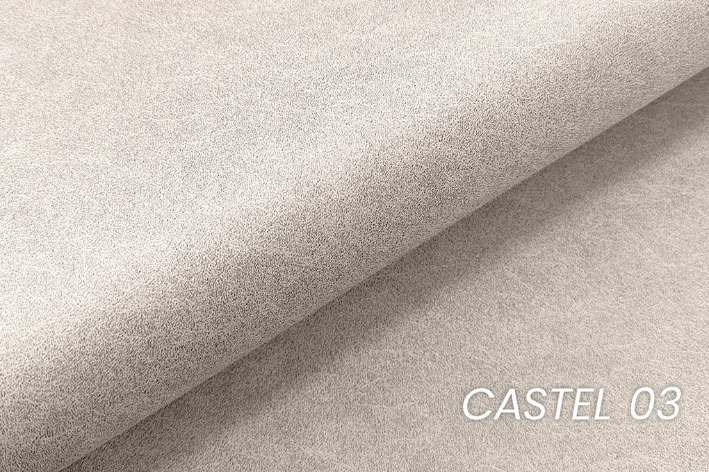 Boxspring posteľ Solani 160x200 s úložným priestorom - svetlobéžový zamat Castel 03