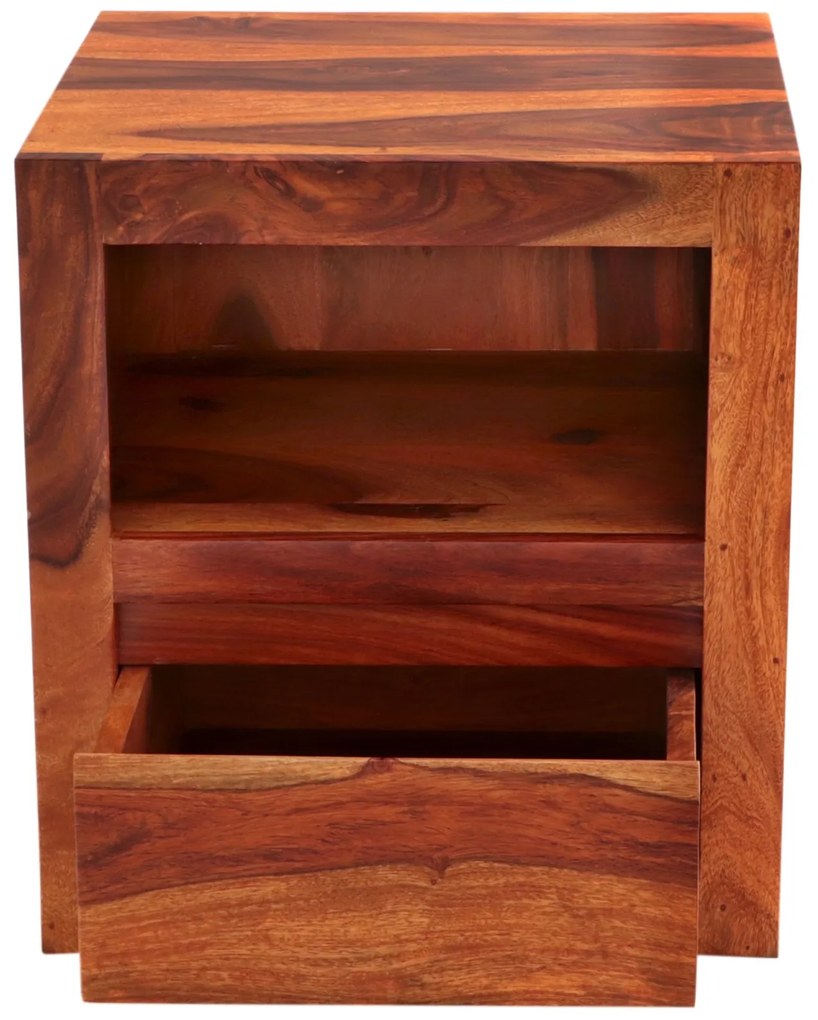 furniture-nabytek.cz - Nočný stolík masív z dreva palisander 45x50x40