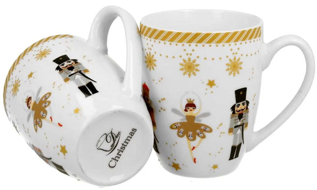 Porcelánový hrnček Christmas Ballerina 360 ml sada 2ks