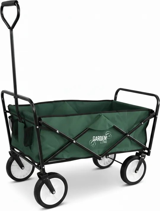Garden Line ZELENÝ SKLADACÍ ZÁHRADNÝ VOZÍK 116 x 54 x 90 cm