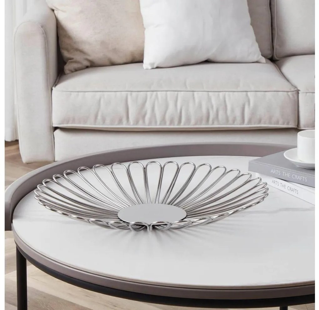 Eglo 427018 - Dekoračný podnos UEDA pr. 40,5 cm chróm