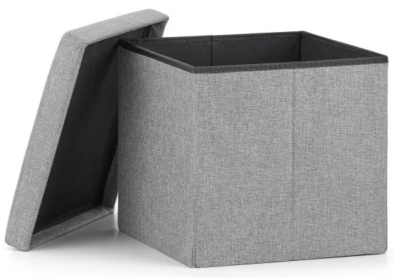 Skladacia taburetka sivá L sivá