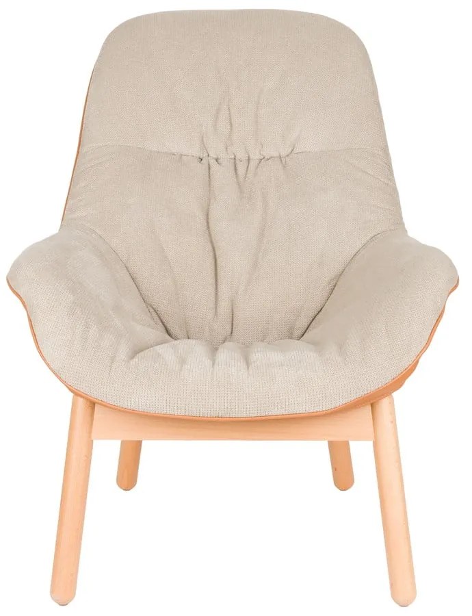 Béžové kreslo Duke – White Label