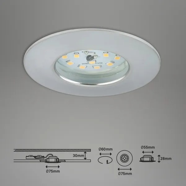 Briloner 7295-019- LED Stmievateľné kúpeľňové svietidlo ATTACH LED/6,5W/230V IP44
