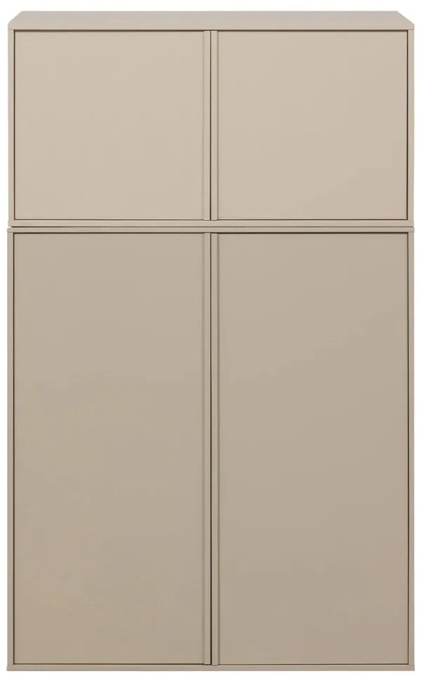 Krémová modulárna skriňa z borovicového dreva 100x150 cm Daily – vtwonen