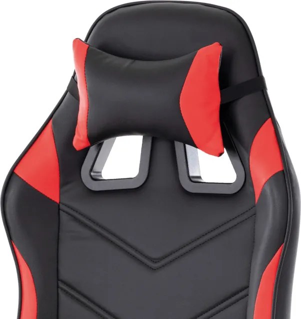 Herná stolička čierna / červená KA-L626 RED