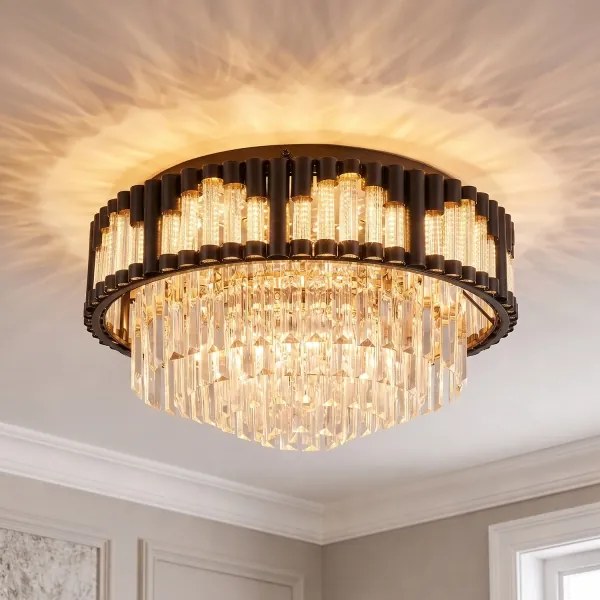 BRILAGI - LED stmievateľné stropné svietidlo CROWN LED/41W/230V priemer 48 cm čierne + DO