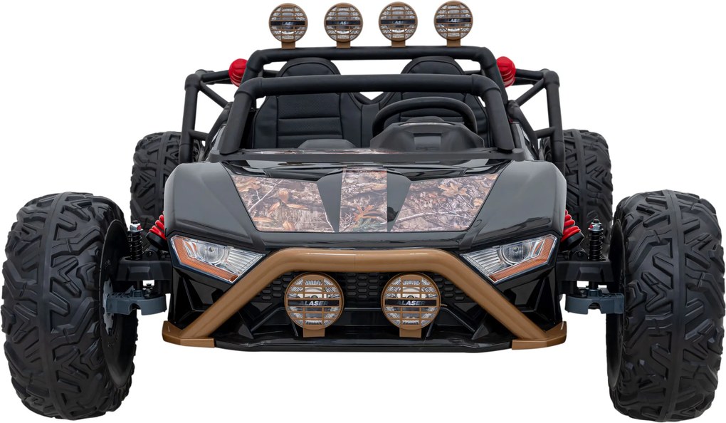 Ramiz Detská pretekárska bugina na batérie 5 Čierna + motory 2x200W + diaľkové ovládanie + zvuková LED dióda + pomalý štart