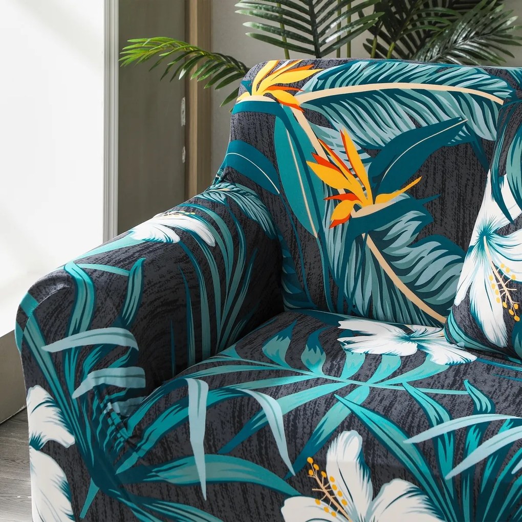 4Home Napínací poťah na kreslo Flora, 75 - 95 cm
