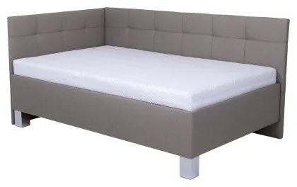 Čalúnená posteľ MARIA PETITE 120x200 cm s úložným priestorom, bez matraca, taupe