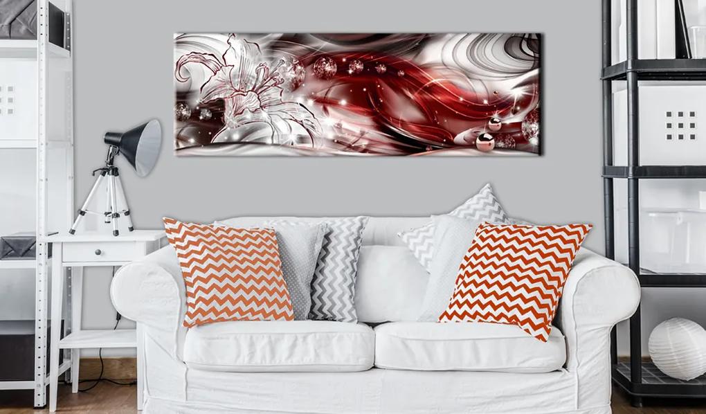 Artgeist Obraz - Crimson Melody Veľkosť: 150x50, Verzia: Premium Print