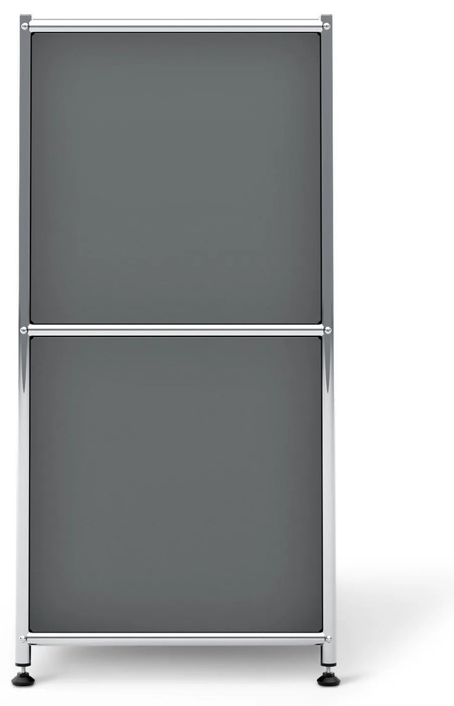 Kovová odkladacia skrinka »CN3« so 4 výklopnými priehradkami, sivá