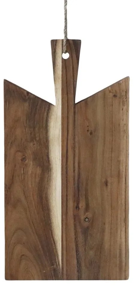 Hnedá drevená akáciová doštička Tapas Laon - 21*3*41 cm