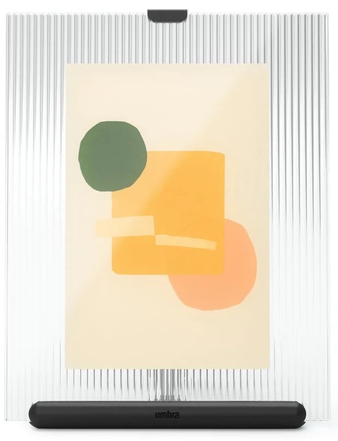 Čierny sklenený stojací rámček 16x20 cm Flute – Umbra