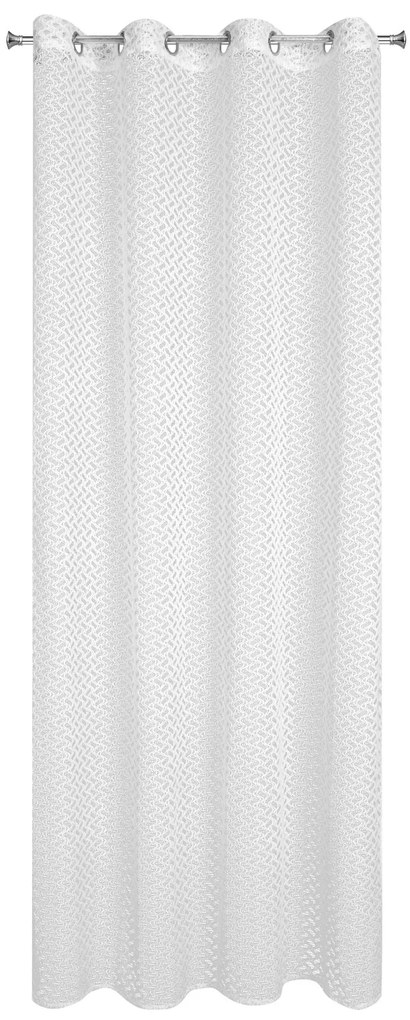 ZÁCLONA NA KRÚŽKOCH LILY 140 X 250 CM BIELA