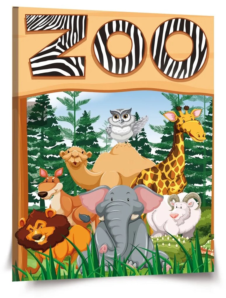 Sablio Obraz Zoo: 110x50 cm