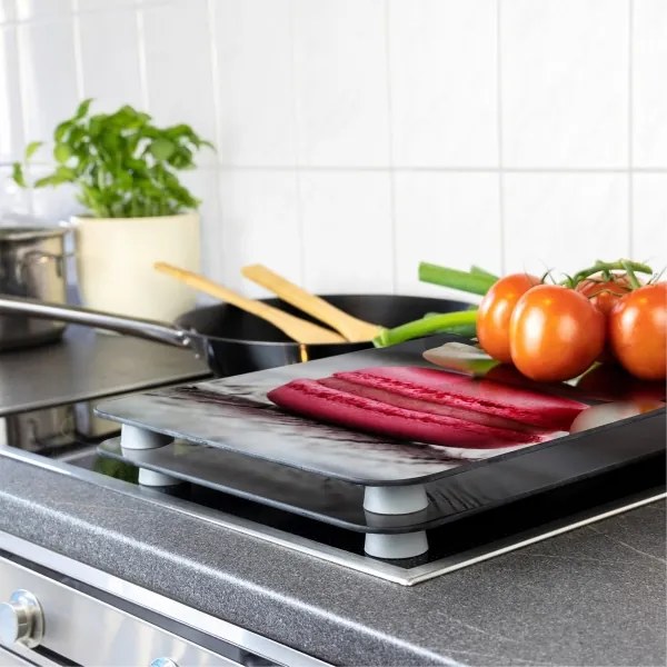 WENKO 2521496100 - Kryt na varnú dosku 52x30 cm pestrofarebný/sivý/priehľadný