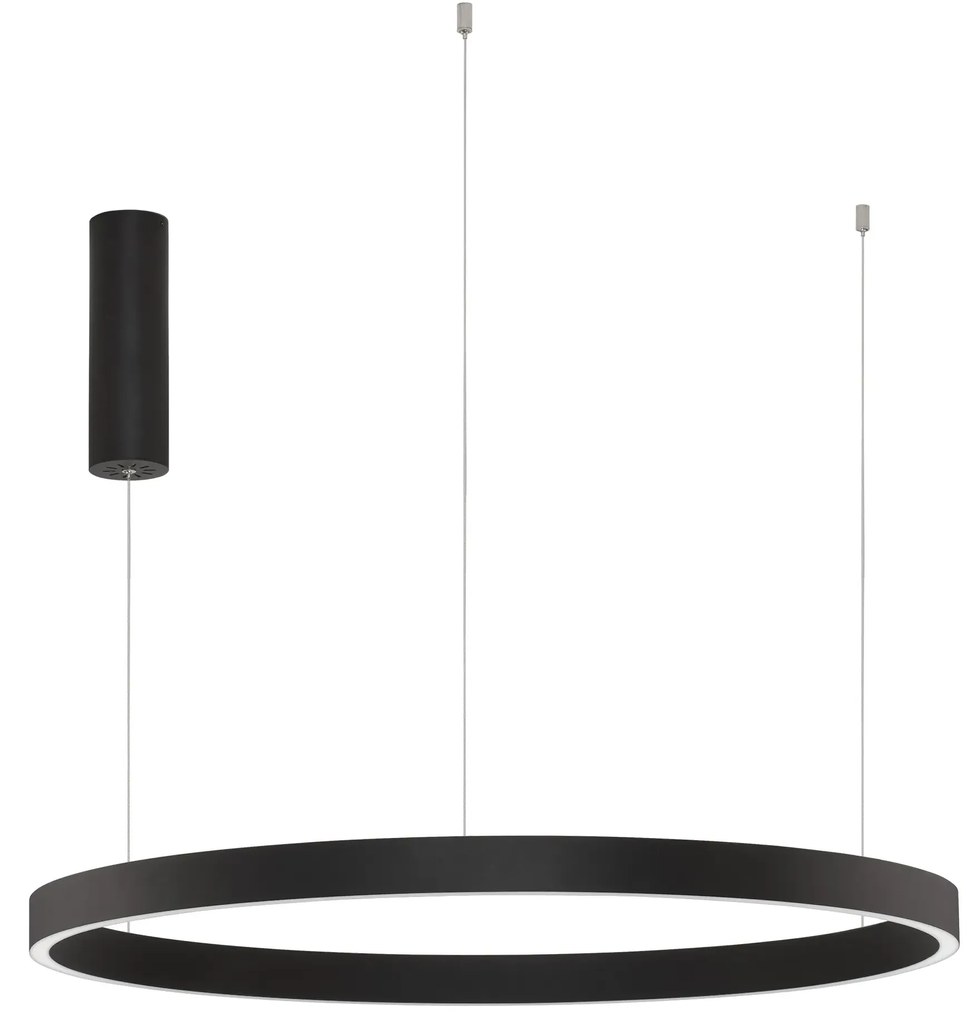 LED luster Elowen 80 čierne