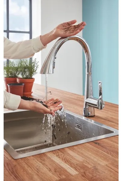GROHE 30219002 - Elektronická drezová batéria ZEDRA TOUCH lesklý chróm