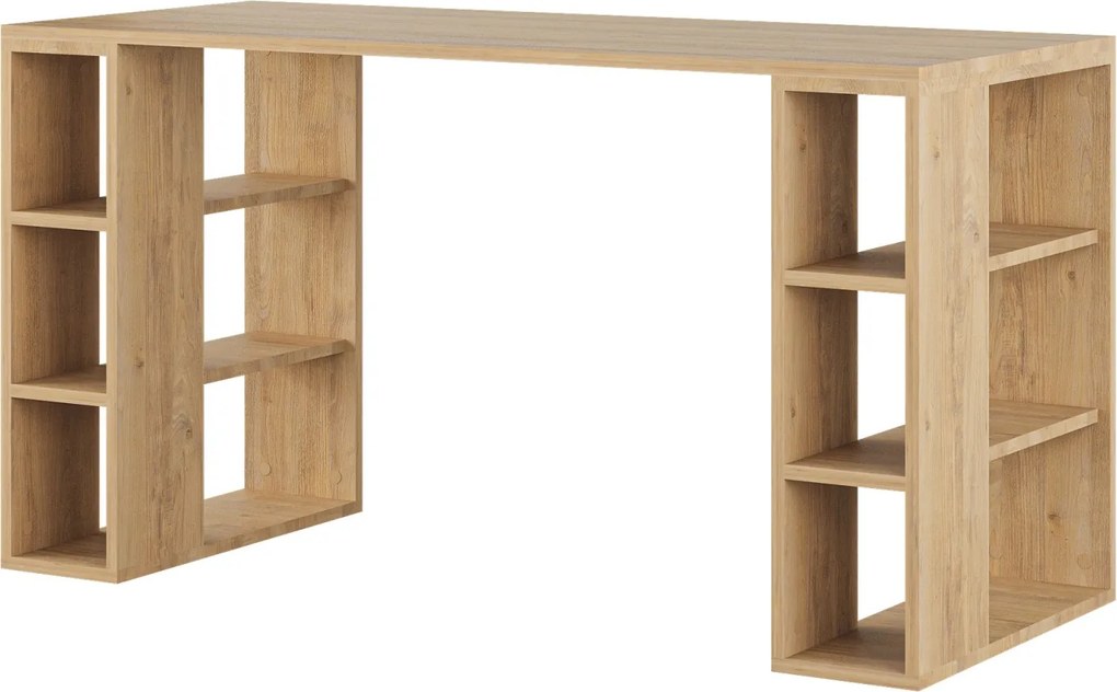 Moderný písací stôl Houseland Colmar dub safírový