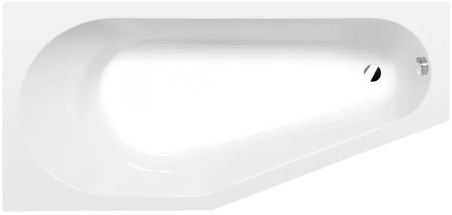 Polysan Polysan, TIGRA L asymetrická vaňa 170x80x46cm, biela, 90111