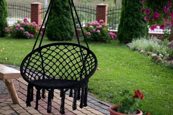 Bestent Závesné hojdacie kreslo BLACK LUXURY s poduškou