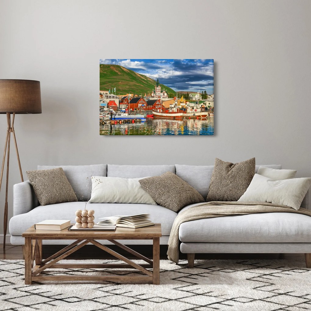 Obraz - Húsavík (90x60 cm)