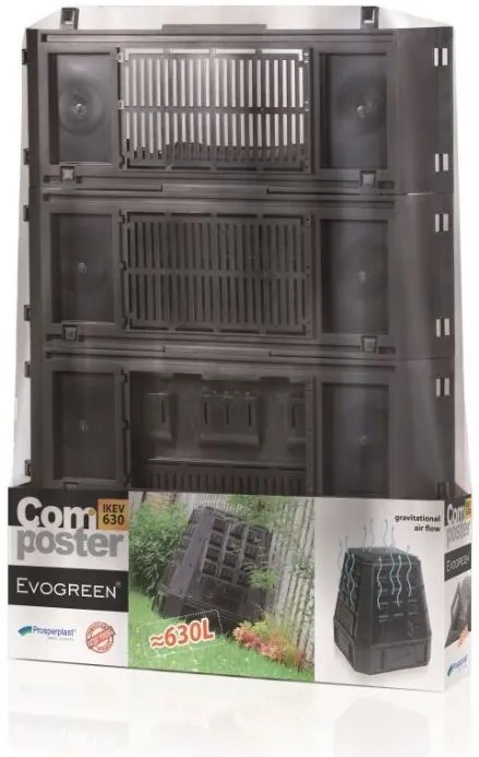 Bestent Kompostér 630L Black EVOGREEN