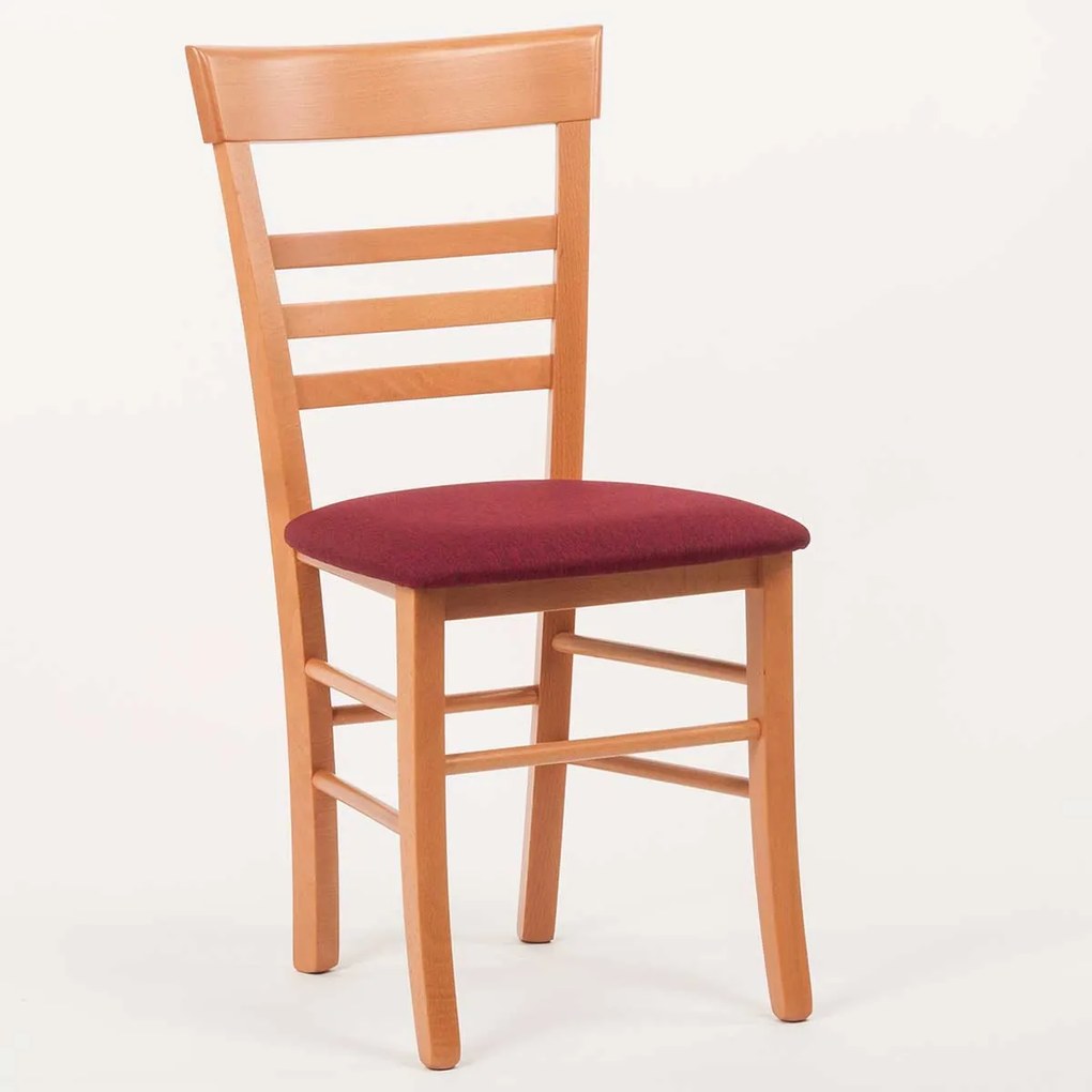 Stima Stolička SIENA s čalúneným sedákom Vyberte odtieň ->: Jelša, Vyberte látku ->: LUX Terracotta 10