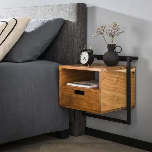 Nočný stolík 25-96 Air Drevo Acacia  - Komfort-nábytok