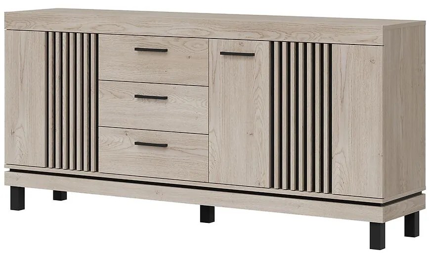 Komoda Mati Mi05 Dub Crem/Čierna