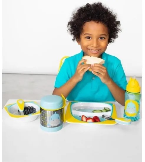 Skip Hop - Termoska na jedlo s lyžičkou/vidličkou ZOO 325 ml žralok