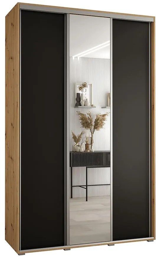 Skriňa 45 Canaris 3 160 artisan/čierna/silver