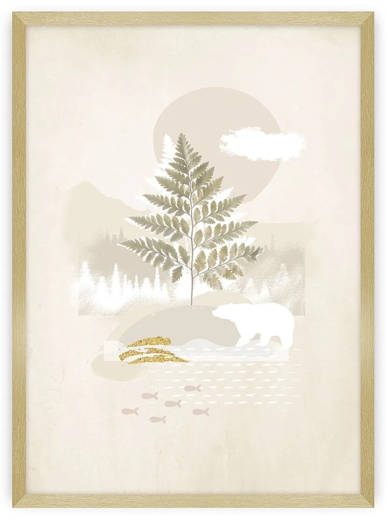 Plagát Beige Abstarct II