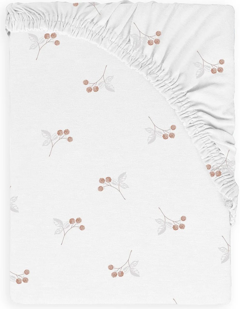 Babymatex Bavlnené prestieradlo do postieľky 60x120 cm - Maliny