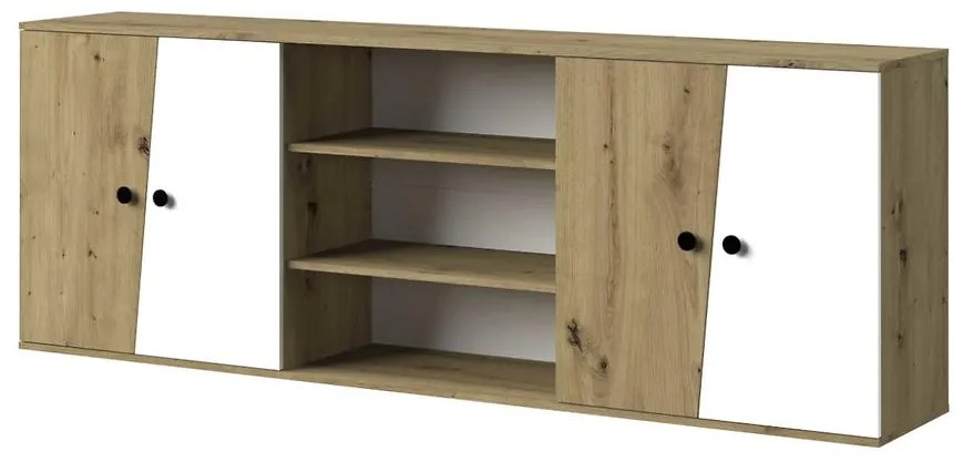 Nadstavec na skriňu Nero 17 Do Nero 16 – Biely Mat