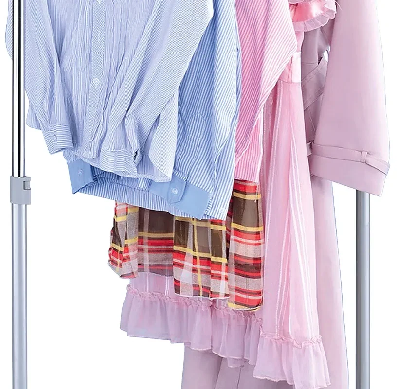 Autronic - Stojan na šaty jednoramenný, s odkladačom, sivá farba, kov / plast, chróm - ABD-1209 GREY AKCE