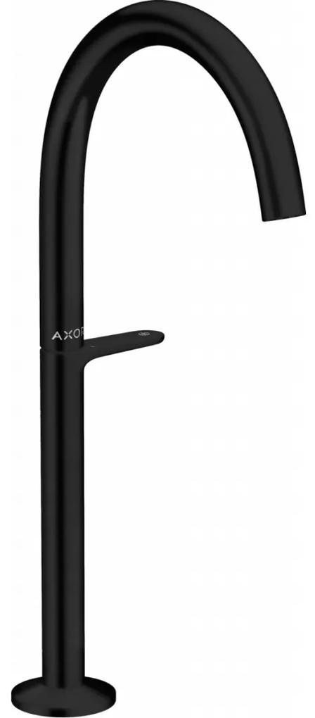 Axor One Select - Umývadlová batéria 260 k umývadlovej mise s odtokovou súpravou Push-Open, čierna matná 48030670