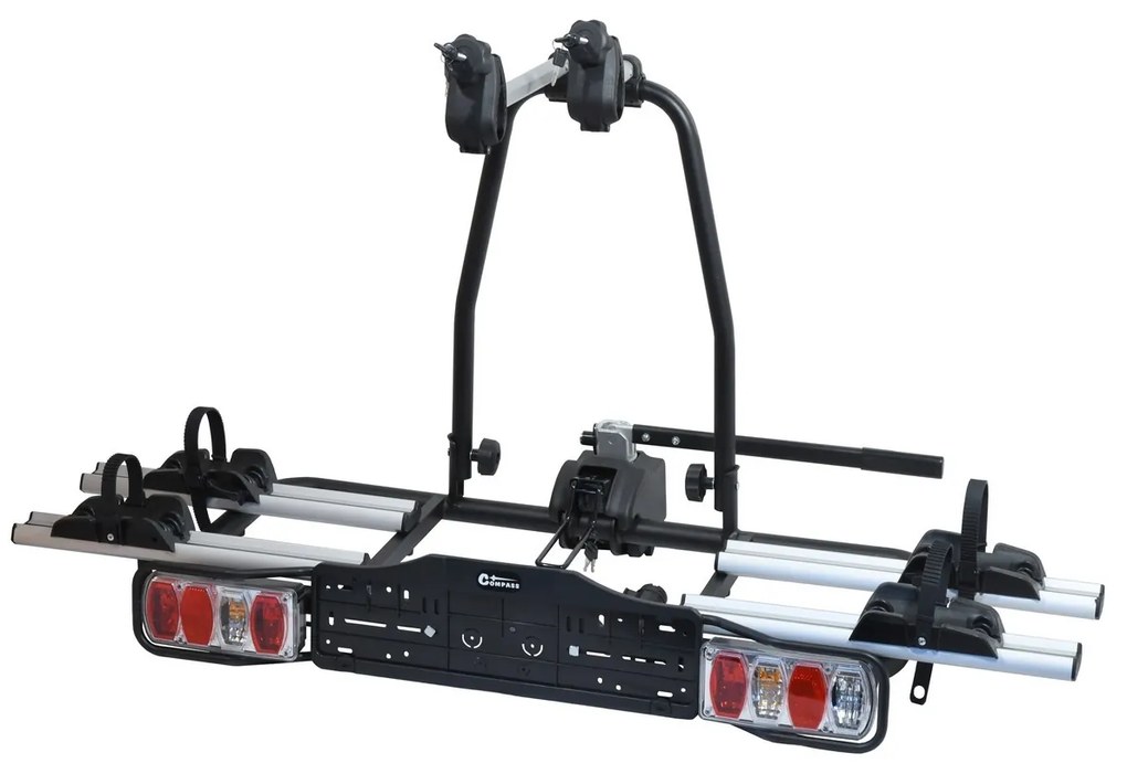 Compass Nosič bicyklov na ťažné zariadenie E-BIKE TÜV, 2 bicykle